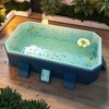 NAYSAYE Above Ground Pool PVC Folding Pool Space Saving Quick Setup for Patio Garden Backyard Use, Blue, 53.94"*19.69"*26.24" - 2 of 4