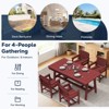 Hyleory HDPE Outdoor Dining Set, 5-Piece Patio Table and Chairs Set, All-Weather Dining Furniture for Backyard, Deck, or Garden - 3 of 4