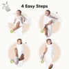 KeaBabies 3pk Organic Baby Swaddle Sleep Sacks, Newborn Baby Swaddles Wrap 0-3 Months, Ergonomic Wearable Swaddle Blanket - 3 of 4