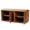bali & pari Valora Modern and Contemporary Natural Mappa Burl Wood 4-Door Sideboard Buffet - 2 of 4