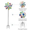 Teamson Home 70" Decorative Metal Kinetic Floral Wind Spinner - 2 of 4