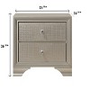 XIYUYEU 2/5 Drawer Dresser for Bedroom,Chest of Drawers with Faux Crystal Diamond Pull for Living Room,Entryway - 3 of 4