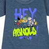 - Hey Arnold! - Arnold Spray Paint 96 Graphic Short Sleeve Fleece Dress - 2 of 4