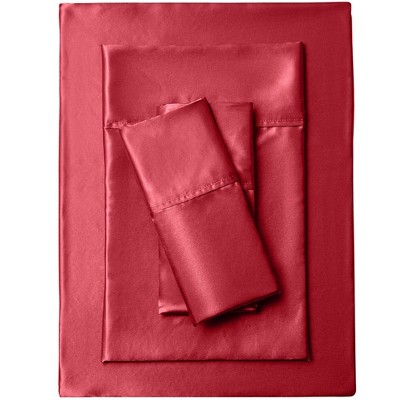 BrylaneHome Satin Bedtite; Sheet Set