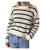 Women's Harbor Crochet Striped Sweater - SIX/FIFTY - 3 of 4