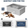 Acekool 33"x22"x9" Drop-In Stainless Steel Kitchen Sink, Top Mount Single Bowl with Pull-Down Faucet & Accessories, Black - 2 of 4
