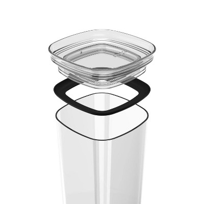 OU Airtight Food Storage Container 2.1qt, BPA Free Clear Plastic Food Storage Container with Leak Proof Lid, Stackable Kitchen Pantry Organizer — фото 8