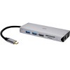 Monoprice 12-in-1 Dual-HDMI + VGA MST Triple Monitor Docking Station, Dual 4K HDMI, VGA, 5Gbps USB‑A, Gigabit Ethernet, SD/MicroSD Readers, 100W PD - 2 of 4