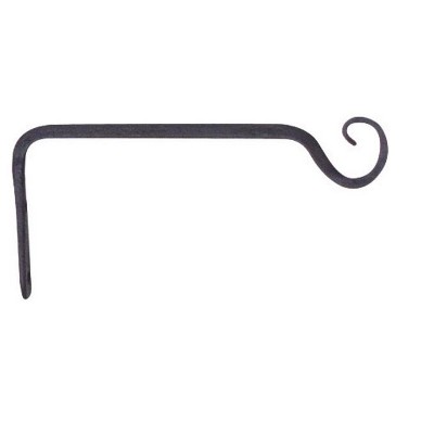 Panacea Black Wrought Iron 3-1/4 in. H Straight Plant Hook