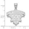 Black Bow Jewelry 10k White Gold New Orleans Privateers NCAA Extra Large Pendant - 2 of 3
