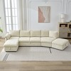 146.9" Convertible L-Shaped Sectional Sofa with Pull-Out Bed, Storage Ottoman, Chaise Lounge & USB Ports - 2 of 4