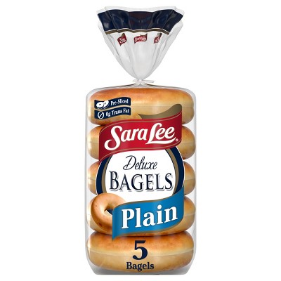 Sara Lee Deluxe Plain Bagels - 20oz