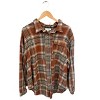 Women's Plaid Button Down Overshirt - umgee - 3 of 4