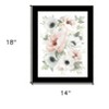 HomeRoots Peony Floral Block Black Framed Print Wall Art - 3 of 4