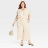 Women's High-Rise Gauze Wide Leg Pull-On Pants - Universal Thread™ - 3 of 3