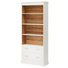 Resenkos Bookshelf, Bookcase Standing Shelf Unts,72" Bookshelf with Drawers, Freestanding 5-Shelf Bookcase Display Shelf,White - 3 of 4