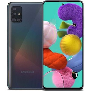 Samsung Galaxy A51 Factory Unlocked Cell Phone | 128GB of Storage | Long Lasting Battery | Single SIM | GSM or CDMA Compatible | US Version | Black - 1 of 4