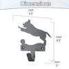 5 Star Super Deals Wall-Mounted Dog Silhouette Hook - Decorative Metal Coat Rack and Key Holder for Pet Lovers - Compact 5.5" x 6.5" Organizer - 3 of 3