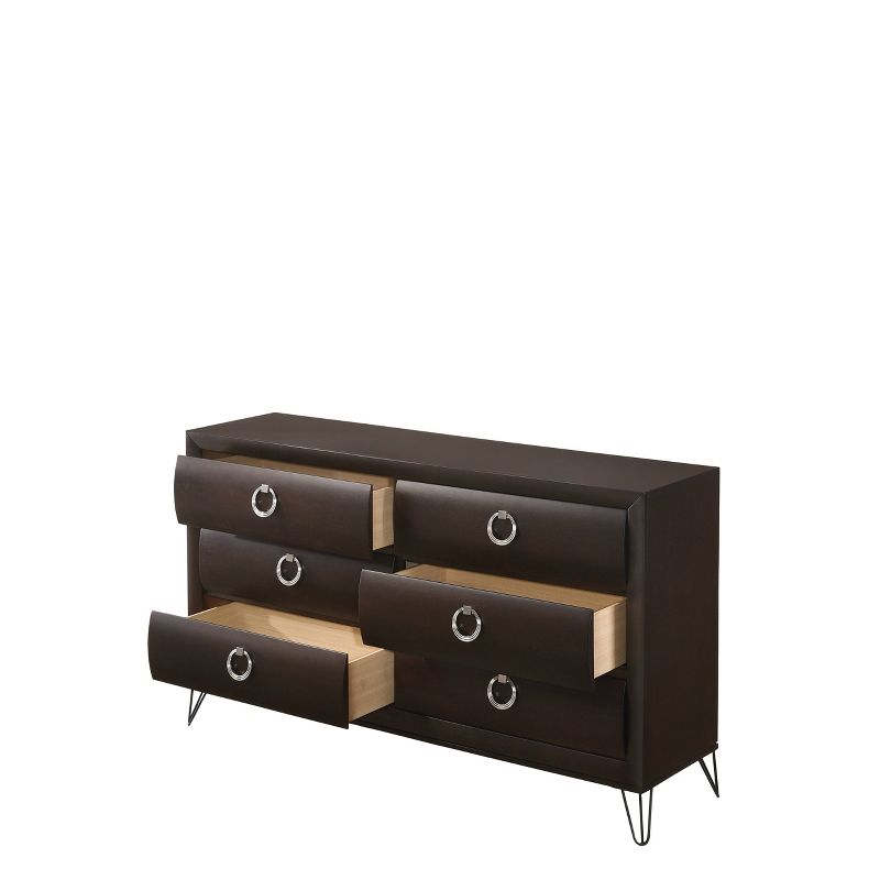 63&#34; Tablita Dresser Dark Merlot - Acme Furniture, 6 of 7