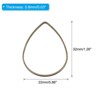 Unique Bargains Copper Versatile Durable Creative Earring Beading Hoop 30 Pcs - 2 of 4