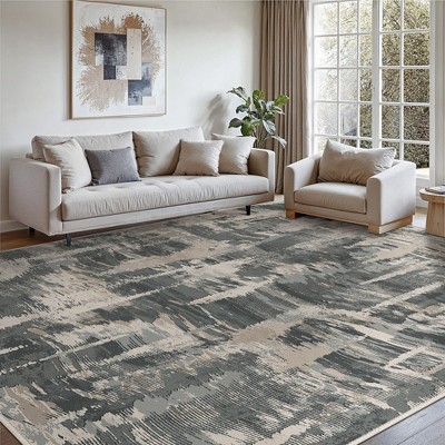 Abynow Medallion Distressed Persian Indoor Area Rug