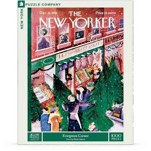 New York Puzzle Company Evergreen Corner 1000 Piece Puzzle - 1 of 4
