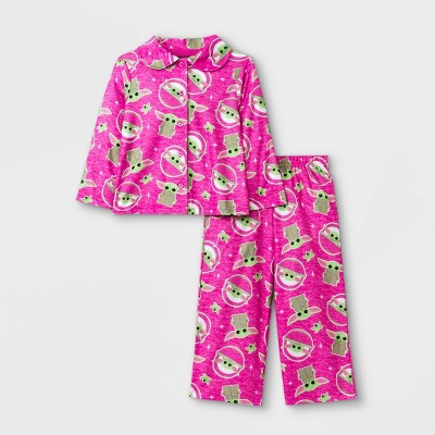 Toddler Girls' Star Wars Coat Pajama Set - Pink
