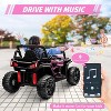 12V Kids Ride On UTV Car,Electric Off-Road Truck,Ride On Truck with Remote Control,Led Lights,Spring Suspension for 3-8 Years - 2 of 4