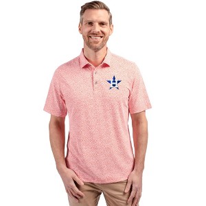 Houston Astros Cutter & Buck Virtue Eco Pique Botanical Print Recycled Mens Polo - 1 of 1