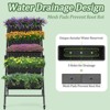 Homdox 4FT 5-Tier Vertical Garden Bed with Lockable Wheels & Drainage, Elevated Planter for Herbs Vegetables Flowers Indoor Outdoo,27.2 * 30 * 48Inch - 3 of 4