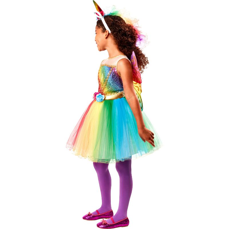 Rubies Rainbow Unicorn Girl's Costume, 3 of 6