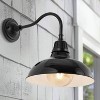 12.25" 1-Light Aurora Farmhouse Industrial LED Gooseneck Arm Outdoor Sconce - JONATHAN Y - 4 of 4