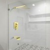 Cobbe with 10-Inch Square Shower Head, Tub Spout, 15.74-Inch Shower Arm Shower Faucet Set Single Handle Wall Mount Brushed Gold With Valve - 2 of 4