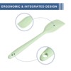 Unique Bargains Heat-resistant Silicone Spatula Spoon for Baking Cooking Mixing 8.5” Cyan 1 Pc - 3 of 4