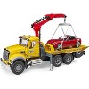 Bruder Mack Granite Tow Truck with Bruder Roadster - 3 of 4