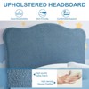 Kids Twin Bed Frames with Adjustable Headboard, Modern Upholstered Platform Bed Frame with Sturdy Wood Slats, No Box Spring Needed - 4 of 4