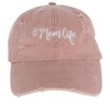 David & Young Women's Distressed Mom Life Embroidered Baseball Cap - 4 of 4