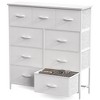 DOMETOUR Dresser for Bedroom 9 Drawer Fabric Storage Tower, Storage Cabinet Tall Chest Organizer Unit Bins Living Room Entryway Closet-Gray - 2 of 4