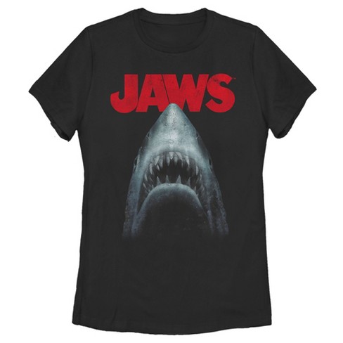 Women's Jaws Shark Teeth Poster T-Shirt - image 1 of 4