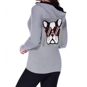Women's Puppy Love Hooded Cardigan - ANGEL - 1 of 2