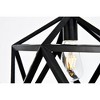 Elegant Lighting Redmond Collection Pendant D13.0 H14.6 Lt:1 Black Finish - 4 of 4