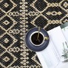 Geometric Patio Runner Rug Blue Indoor Outdoor Non Shedding Easy Clean Boho Floor Mat for RV Picnic Porch Deck Balcony - 3 of 4