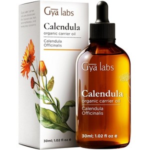 Gya Labs Calendula Carrier Oil - 1 fl oz - Premium Carrier Oil - Nourishing for Skin, Face, Body, Scalp & Hair - 1 of 4