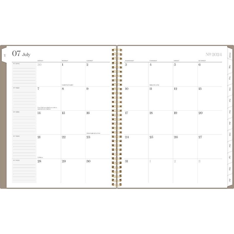 Cambridge Workstyle 2024-25 Weekly/Monthly Planner 11.125&#34;x9.375&#34; Taupe, 3 of 13