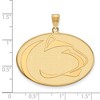 Black Bow Jewelry 10k Yellow Gold Penn State Nittany Lions NCAA Extra Large Pendant - 2 of 3