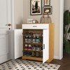 RISOKEYS Shoe Storage with Flip Doors,Storage Organizer for Space Saving, Shoe Storage Cabinet for Entryway - 2 of 4