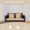 Karl Home 2-Person Wicker Outdoor Porch Swing - 3 of 4