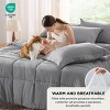 5-7 Pcs Comforter Set - Solid Bed in a Bag with Comforter, Sheets, Pillowcases & Shams - 3 of 4