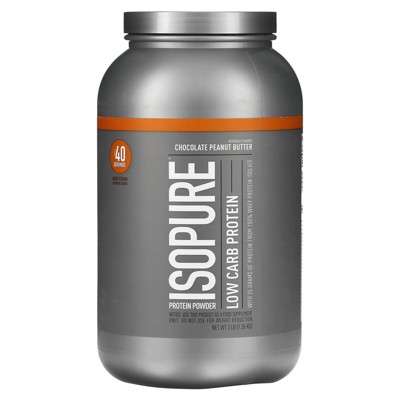 Isopure Low Carb Protein Powder, Chocolate Peanut Butter, 3 lb (1.36 kg)