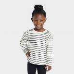Toddler Striped Long Sleeve T-Shirt - Cat & Jack™ Cream